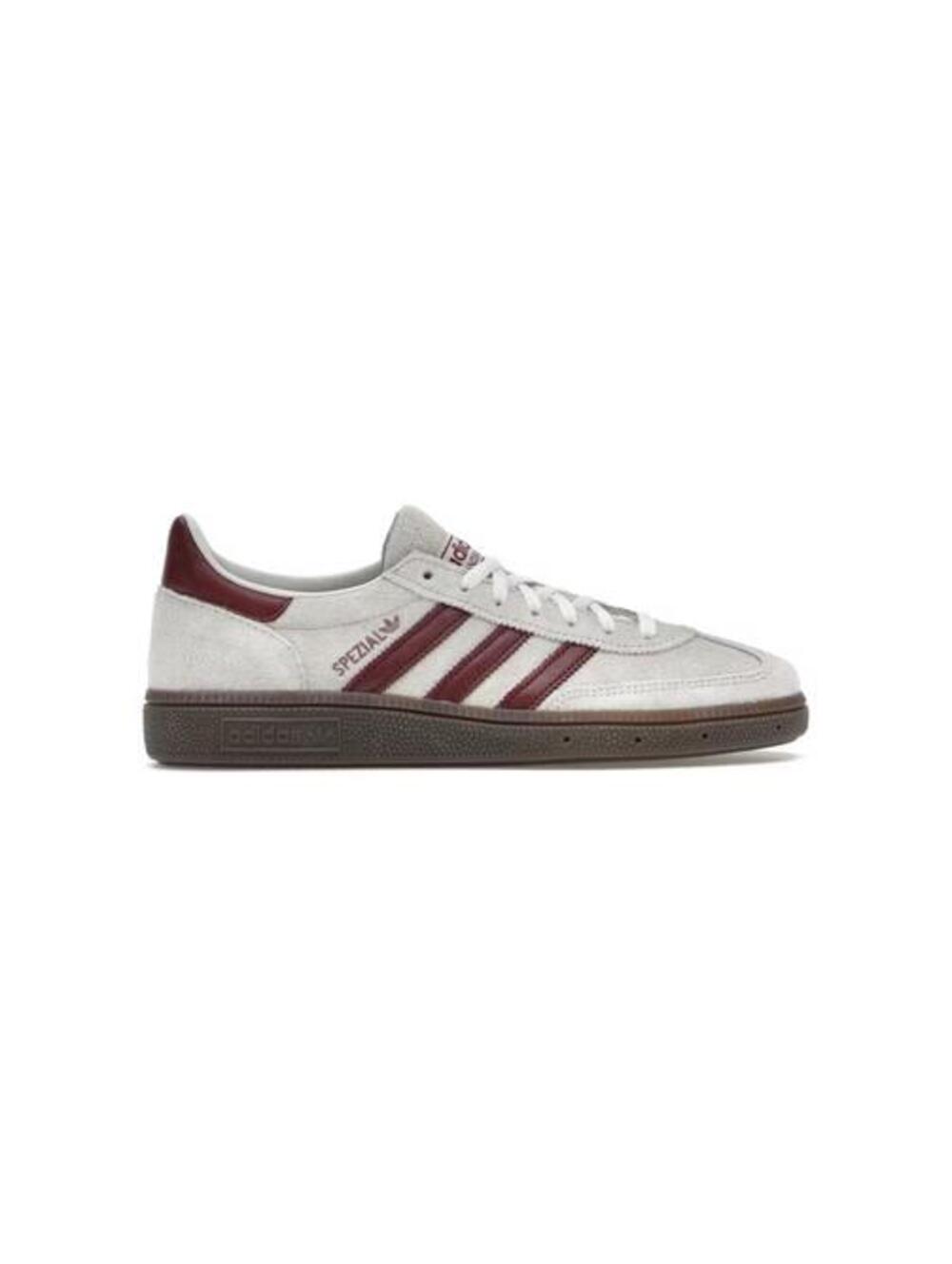 Size 10 adidas Handball Spezial Off White Burgundy (Women's)